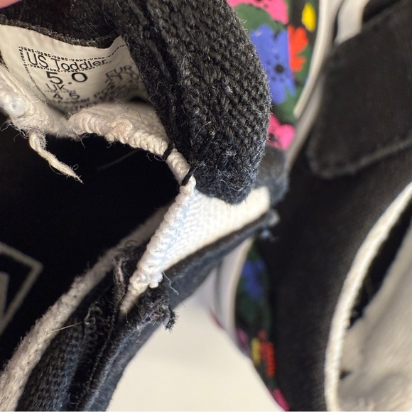 Vans Kids Girls Floral Slip-On Shoes Multicolor Size 5 Casual Canvas Toddler - Picture 8 of 10